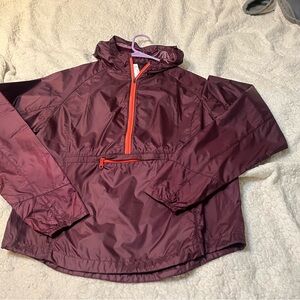 Oiselle Burgundy Rain repellant quarter zip. Size S. Like new wore once.